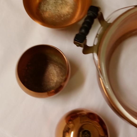 Vintage Copper Craft Guild Copper Buffet Server ONLY the pan and glass bowl - Picture 4 of 9